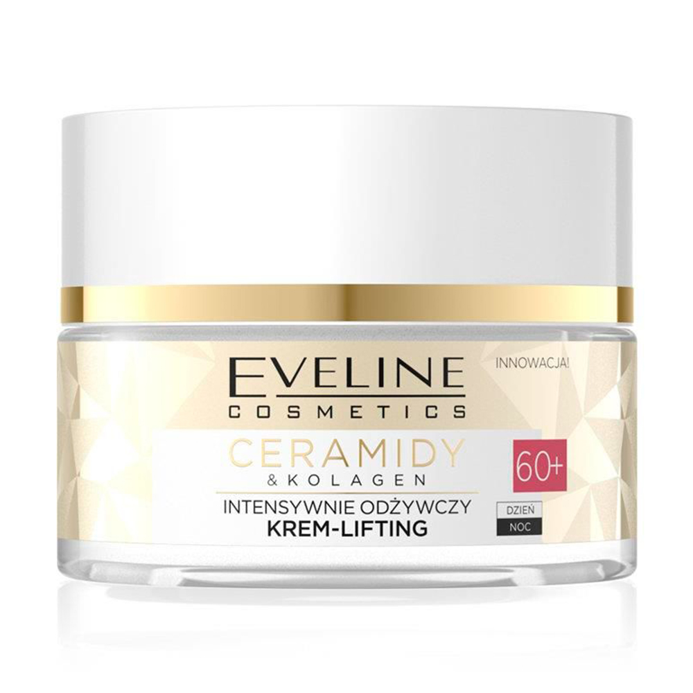 Інтенсивно живильний крем-ліфтинг для обличчя Eveline Cosmetics Ceramidy &amp; Kolagen 60+, 50 мл